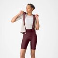 CASTELLI Cyklistické nohavice krátke s trakmi - ESPRESSO 2 W DT - bordová