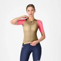 CASTELLI Cyklistický dres s krátkym rukávom - CORRETTO W - zlatá/ružová