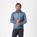 CASTELLI Cyklistická zateplená bunda - ALPHA FLEECE - modrá