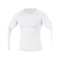 GORE Cyklistické tričko s dlhým rukávom - BASE LAYER - biela
