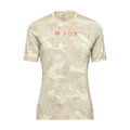 FOX Cyklistický dres s krátkym rukávom - W RANGER - béžová