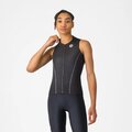 CASTELLI Cyklistický dres bez rukávov - ANIMA FLOW - čierna