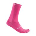 CASTELLI Cyklistické ponožky klasické - GIRO LOGO 18 - ružová