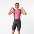 CASTELLI Cyklistické nohavice krátke s trakmi - GIRO TROFEO 2 - šedá