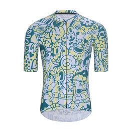 HOLOKOLO Cyklistický krátky dres a krátke nohavice - COMIC - modrá/čierna/svetlo modrá