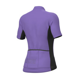 ALÉ Cyklistický dres s krátkym rukávom - SOLID COLOR BLOCK - fialová
