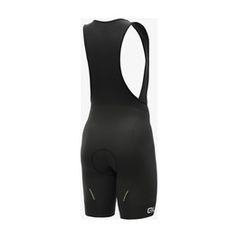 ALÉ Cyklistické nohavice krátke s trakmi - BIMBO - čierna/biela