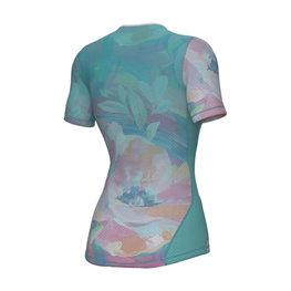 ALÉ Cyklistické tričko s krátkym rukávom - PAINT INTIMO - zelená