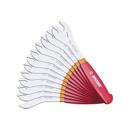 UNIOR sada kľúčov - CONE WRENCH SET 13 - 28 / 12 - červená