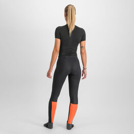 SPORTFUL legíny - CARDIO TECH PROTECTED W - čierna/oranžová
