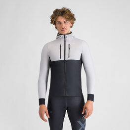 SPORTFUL Cyklistická vetruodolná bunda - CARDIO - šedá/čierna