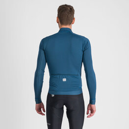 SPORTFUL Cyklistický dres s dlhým rukávom zimný - MONOCROM THERMAL - modrá