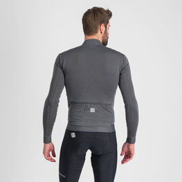 SPORTFUL Cyklistický dres s dlhým rukávom zimný - MONOCROM THERMAL - antracitová