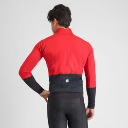SPORTFUL Cyklistická zateplená bunda - TOTAL COMFORT - červená/čierna