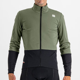 SPORTFUL Cyklistická vetruodolná bunda - TOTAL COMFORT - zelená/čierna