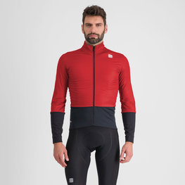 SPORTFUL Cyklistická vetruodolná bunda - TOTAL COMFORT - červená/čierna