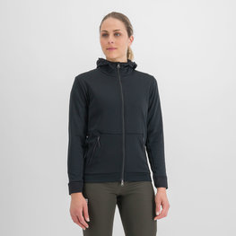 SPORTFUL Cyklistická zateplená bunda - METRO SOFTSHELL - čierna