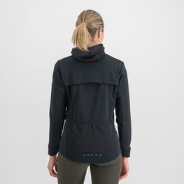 SPORTFUL Cyklistická zateplená bunda - METRO SOFTSHELL - čierna