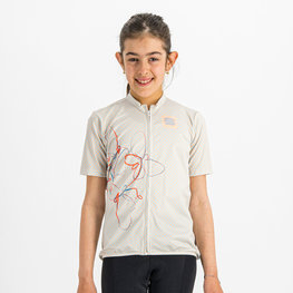 SPORTFUL Cyklistický dres s krátkym rukávom - CHECKMATE - biela