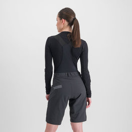 SPORTFUL Cyklistické tričko s dlhým rukávom - MERINO - čierna