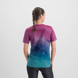 SPORTFUL Cyklistické tričko s krátkym rukávom - FLOW GIARA - fialová/modrá