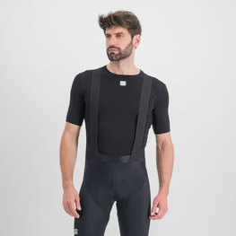 SPORTFUL Cyklistické tričko s krátkym rukávom - MERINO LAYER - čierna