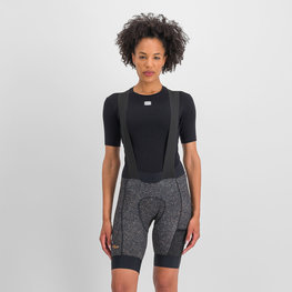 SPORTFUL Cyklistické nohavice krátke s trakmi - SKY RIDER SUPERGIARA - čierna