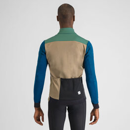 SPORTFUL Cyklistická zateplená bunda - TEMPO - zelená/modrá/šedá/čierna