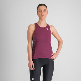 SPORTFUL Cyklistický dres bez rukávov - SUPERGIARA - bordová