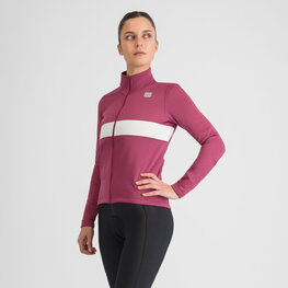 SPORTFUL Cyklistická zateplená bunda - NEO SOFTSHELL W - červená