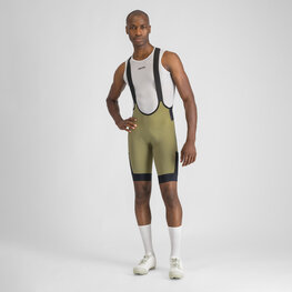 SPORTFUL Cyklistické nohavice krátke s trakmi - SUPERGIARA 2 - zelená