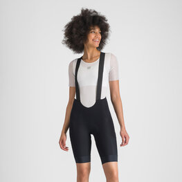 SPORTFUL Cyklistické nohavice krátke s trakmi - SUPERGIARA 2 W - čierna