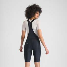 SPORTFUL Cyklistické nohavice krátke s trakmi - GIARA 2 W - čierna