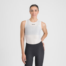 SPORTFUL Cyklistické tričko bez rukávov - PRO BASELAYER W - biela