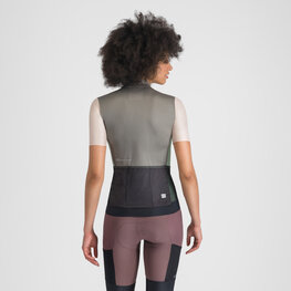 SPORTFUL Cyklistický dres s krátkym rukávom - SUPERGIARA LOGO W - šedá/ružová