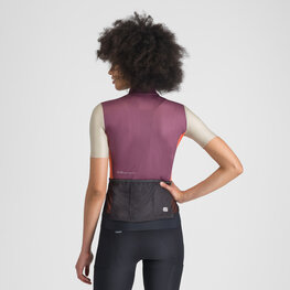 SPORTFUL Cyklistický dres s krátkym rukávom - SUPERGIARA LOGO W - bordová