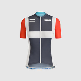 SPORTFUL Cyklistický dres s krátkym rukávom - CLASSIC HERITAGE W - modrá/biela/červená
