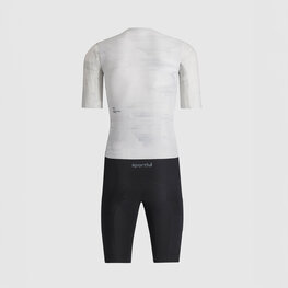 SPORTFUL Cyklistická kombinéza - FAST NOT FUN - biela/čierna