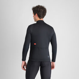 SPORTFUL Cyklistický dres s dlhým rukávom zimný - CLASSIC THERMAL - čierna
