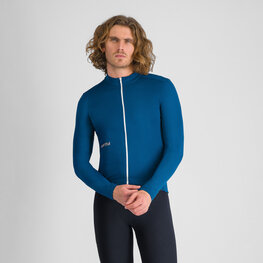SPORTFUL Cyklistický dres s dlhým rukávom zimný - CLASSIC THERMAL - modrá
