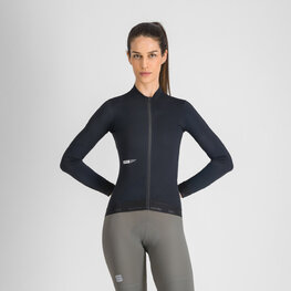 SPORTFUL Cyklistický dres s dlhým rukávom letný - SRK - čierna