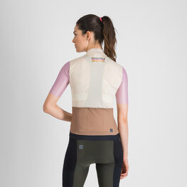 SPORTFUL Cyklistický dres s krátkym rukávom - SUPERGIARA LOGO 2 - béžová