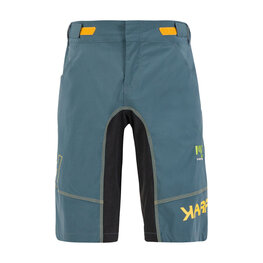 KARPOS Cyklistické nohavice krátke bez trakov - BALLISTIC EVO - modrá/šedá