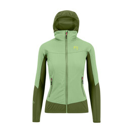 KARPOS Cyklistická vetruodolná bunda - LAVAREDO W - zelená/svetlo zelená