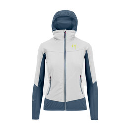 KARPOS Cyklistická vetruodolná bunda - LAVAREDO W - biela/modrá