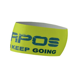 KARPOS Cyklistická čelenka - PELMETTO - žltá/modrá