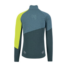 KARPOS mikina - VAL VIOLA FULL-ZIP - zelená/žltá