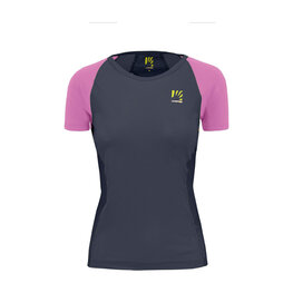 KARPOS Cyklistické tričko s krátkym rukávom - LAVAREDO EVO W - čierna/ružová