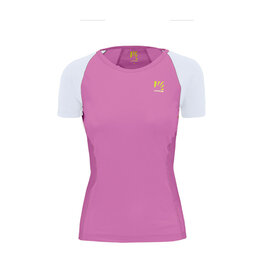 KARPOS Cyklistické tričko s krátkym rukávom - LAVAREDO EVO W - ružová/biela