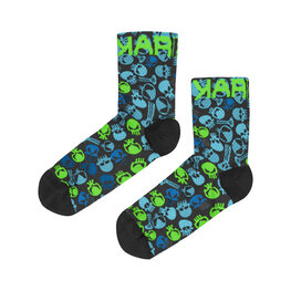 KARPOS Cyklistické ponožky klasické - GREEN FIRE - viacfarebná/čierna